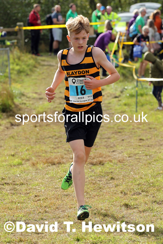 Boys under-13s 2021 North Eastern Harrier League, Druridge Bay. Photo: David T. Hewitson/Sports for All Pics